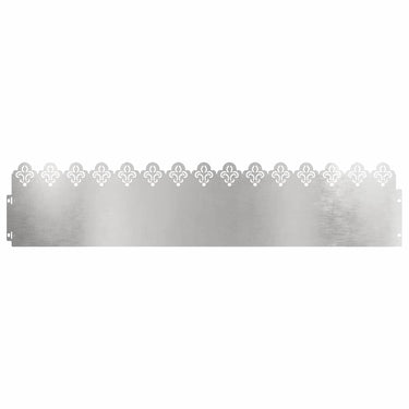Vidaxl gazonranden 20 pcs zilver 103 x 0,05 x 22 cm roestvrij staal