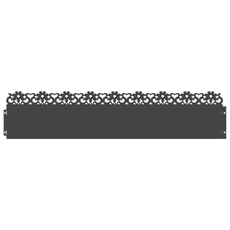 Load image into Gallery viewer, Vidaxl gazonranden 20 pcs zwart 103 x 0,05 x 22 cm staal
