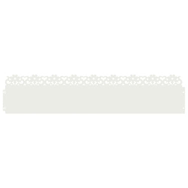 Vidaxl gazonranden 30 pcs wit 103 x 0,05 x 22 cm staal