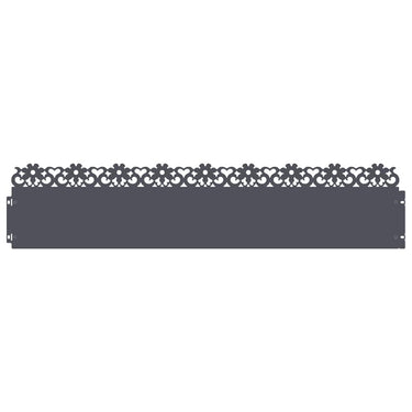 Vidaxl gazonranden 30 pcs antraciet 103 x 0,05 x 22 cm staal
