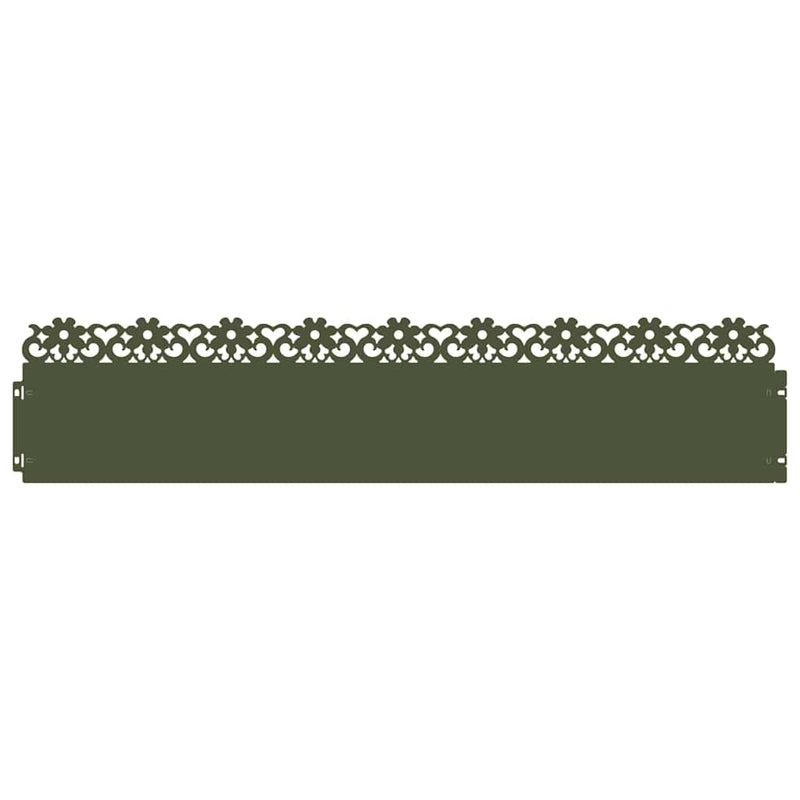 Load image into Gallery viewer, Vidaxl gazonranden 20 pcs olijf groen 103 x 0,05 x 22 cm staal
