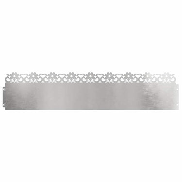 Vidaxl gazonranden 20 pcs zilver 103 x 0,05 x 22 cm roestvrij staal