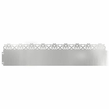 Vidaxl gazonranden 20 pcs zilver 103 x 0,05 x 22 cm