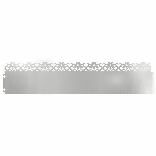 Vidaxl gazonranden 30 pcs zilver 103 x 0,05 x 22 cm