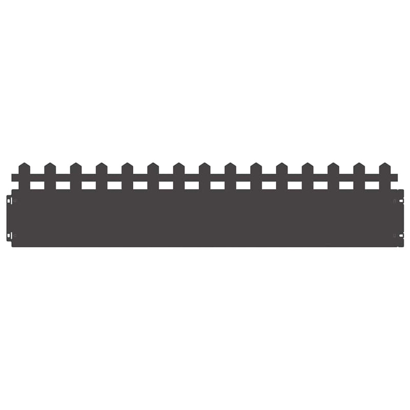 Load image into Gallery viewer, Vidaxl gazonranden 10 pcs zwart 103 x 0,05 x 22 cm staal
