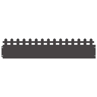 Vidaxl gazonranden 30 pcs zwart 103 x 0,05 x 22 cm staal