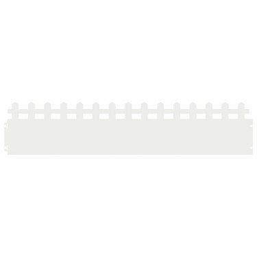 Vidaxl gazonranden 20 pcs wit 103 x 0,05 x 22 cm staal