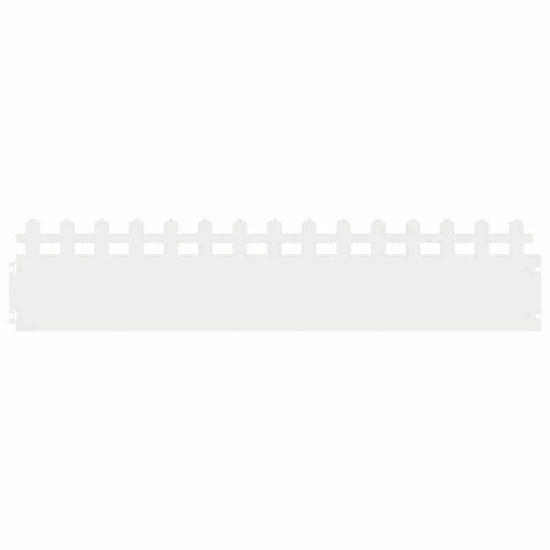 Load image into Gallery viewer, Vidaxl gazonranden 20 pcs wit 103 x 0,05 x 22 cm staal
