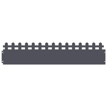 Vidaxl gazonranden 10 pcs antraciet 103 x 0,05 x 22 cm staal