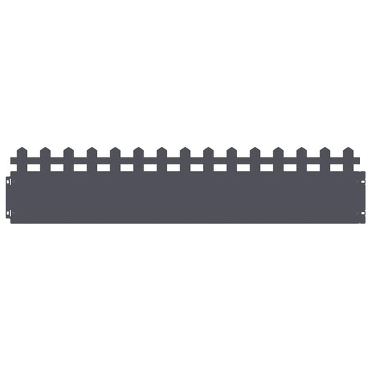 Vidaxl gazonranden 20 pcs antraciet 103 x 0,05 x 22 cm staal