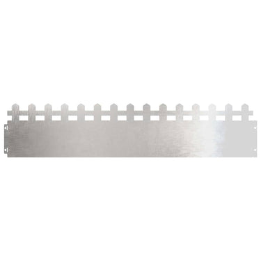 Vidaxl gazonranden 20 pcs zilver 103 x 0,05 x 22 cm roestvrij staal