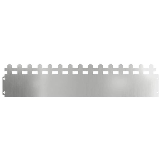 Vidaxl gazonranden 20 pcs zilver 103 x 0,05 x 22 cm