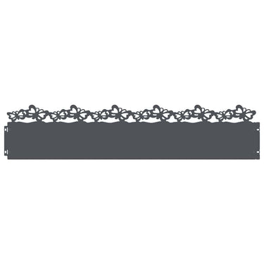 Vidaxl gazonranden 20 pcs antraciet 103 x 0,05 x 22 cm staal