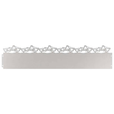 Vidaxl gazonranden 20 pcs zilver 103 x 0,05 x 22 cm roestvrij staal