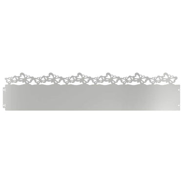 Vidaxl gazonranden 30 pcs zilver 103 x 0,05 x 22 cm