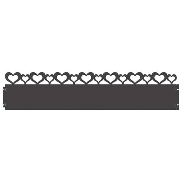 Vidaxl gazonranden 10 pcs zwart 103 x 0,05 x 22 cm staal