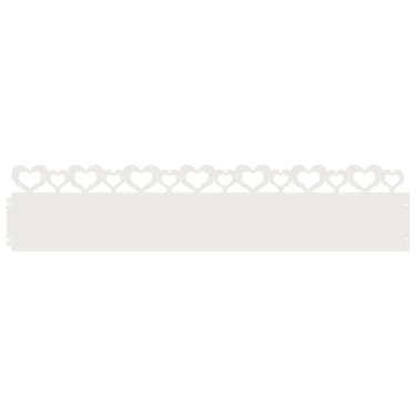 Vidaxl gazonranden 20 pcs wit 103 x 0,05 x 22 cm staal