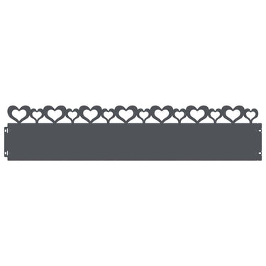 Vidaxl gazonranden 30 pcs antraciet 103 x 0,05 x 22 cm staal