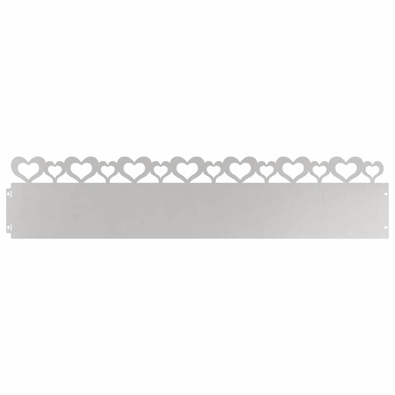 Load image into Gallery viewer, Vidaxl gazonranden 20 pcs zilver 103 x 0,05 x 22 cm roestvrij staal
