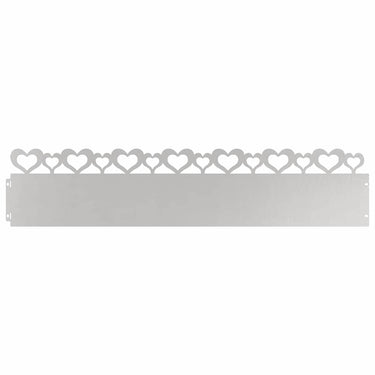 Vidaxl gazonranden 30 pcs zilver 103 x 0,05 x 22 cm roestvrij staal