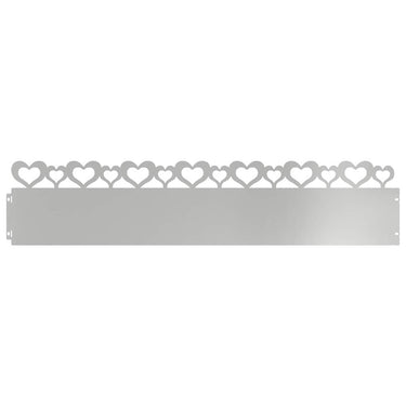 Vidaxl gazonranden 20 pcs zilver 103 x 0,05 x 22 cm