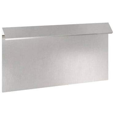 Vidaxl slakkenhekje 16 pcs zilver 50 x 3,5 x 25 cm roestvrij staal
