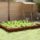 Vidaxl slakkenhekje 16 pcs roestig 50 x 3,5 x 25 cm cortenstaal