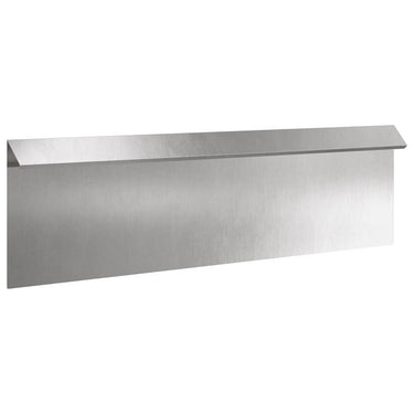 Vidaxl slakkenhekje 16 pcs zilver 100 x 3,5 x 25 cm roestvrij staal