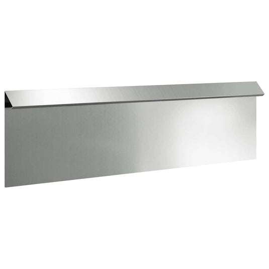 Vidaxl slakkenhekje 16 pcs zilver 100 x 3,5 x 25 cm