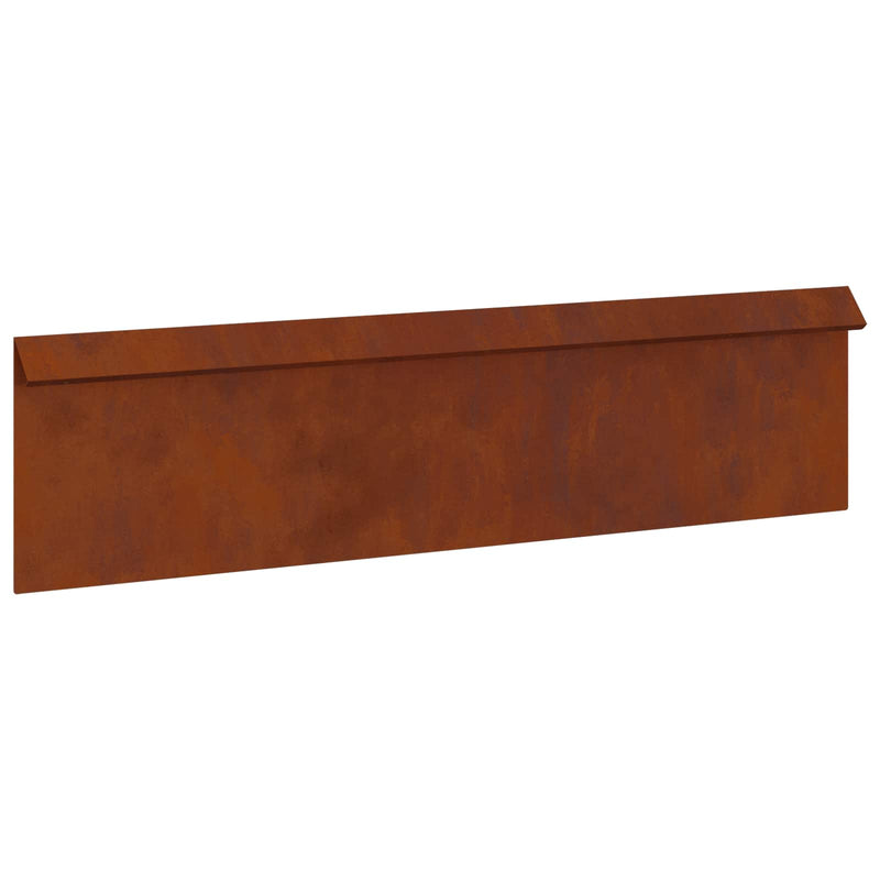 Load image into Gallery viewer, Vidaxl slakkenhekje 4 pcs roestig 100 x 3,5 x 25 cm cortenstaal
