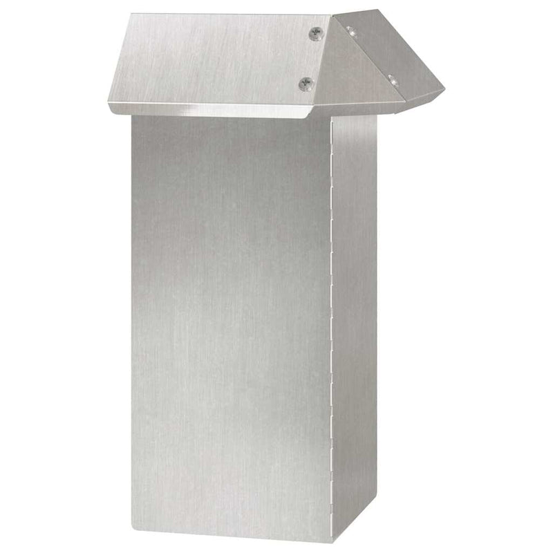 Load image into Gallery viewer, Vidaxl slakkenhekje zilver 13,5 x 13,5 x 25 cm roestvrij staal
