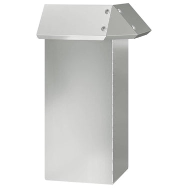 Vidaxl slakkenhekje zilver 13,5 x 13,5 x 25 cm gegalvaniseerd staal