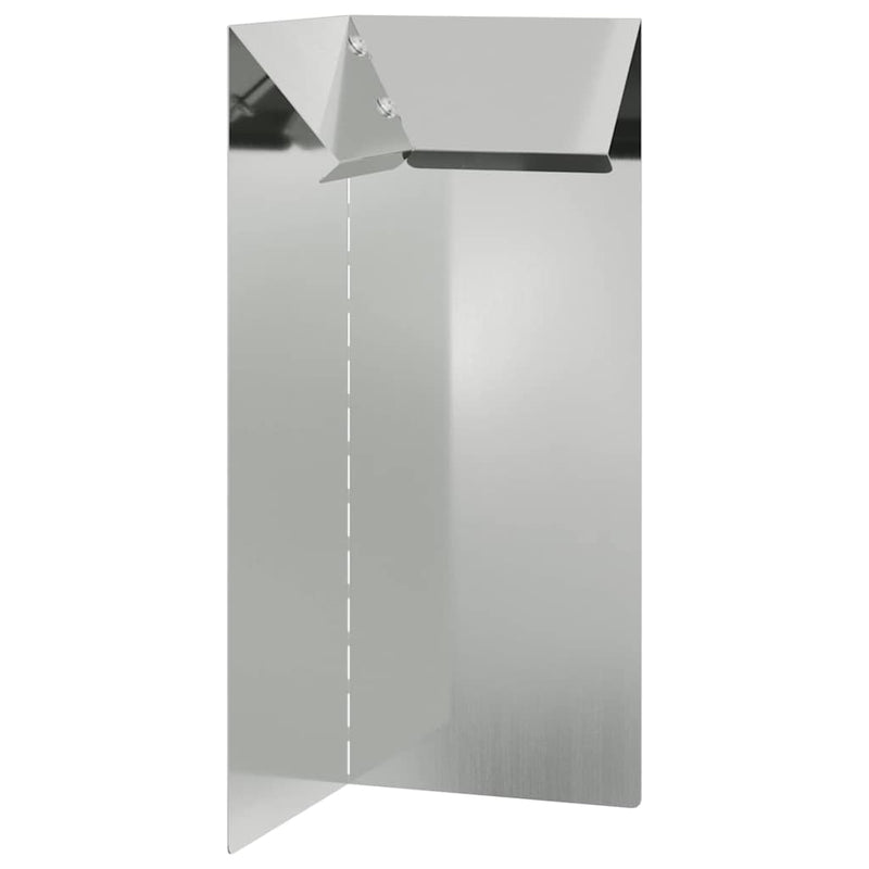 Load image into Gallery viewer, Vidaxl slakkenhekje zilver 10 x 10 x 25 cm gegalvaniseerd staal
