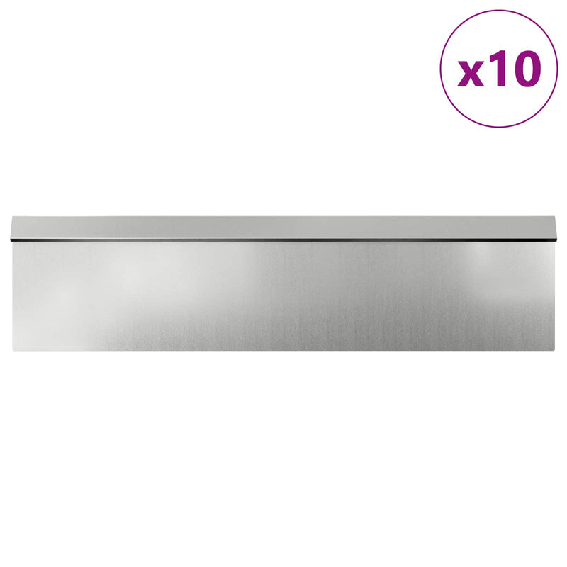 Load image into Gallery viewer, Vidaxl slakkenhekken 16 pcs zilver gegalvaniseerd staal
