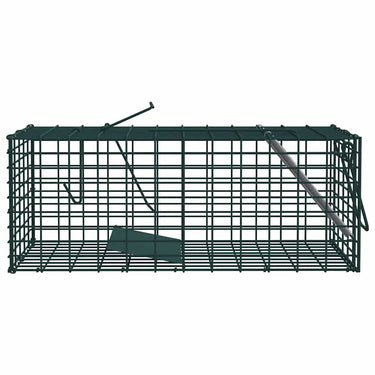 Vidaxl dierenvallen groen 31 x 13 x 12cm staal