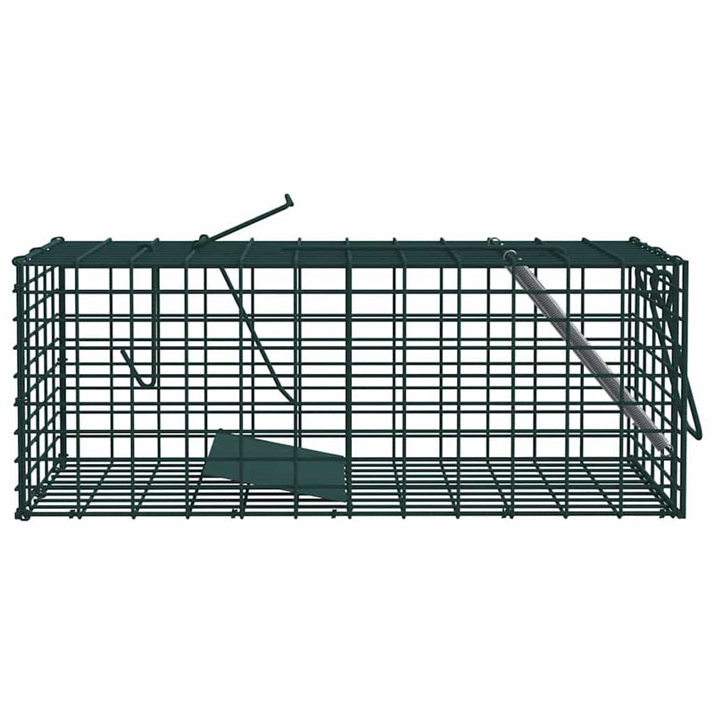 Load image into Gallery viewer, Vidaxl dierenvallen groen 31 x 13 x 12cm staal
