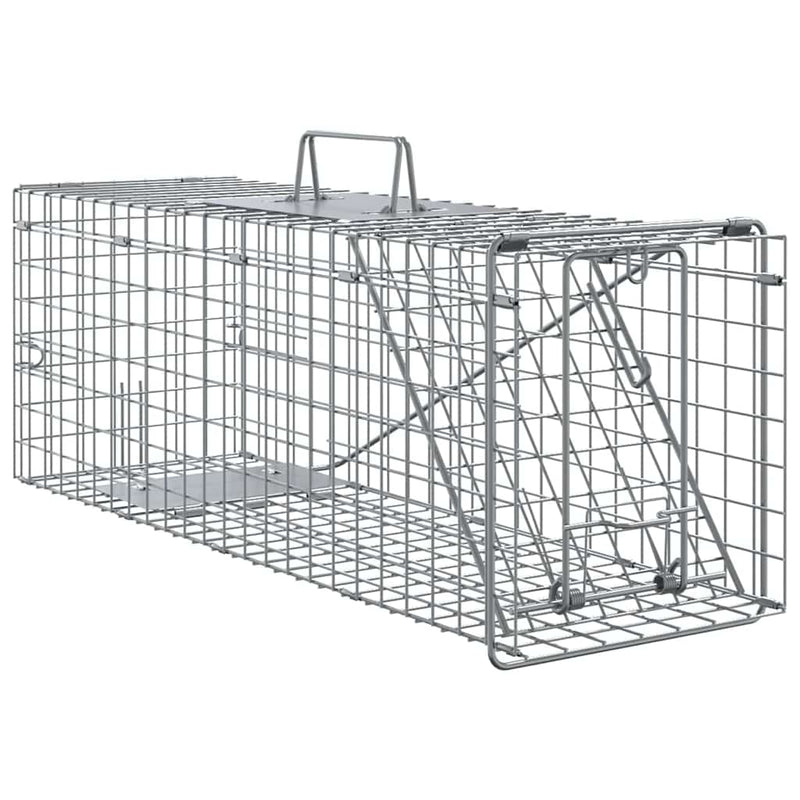 Load image into Gallery viewer, Vidaxl dierenvallen antraciet 61 x 20 x 21,5 cm staal
