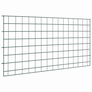 Vidaxl vijverhekken set 5 pcs groen 100 x 50 cm staal