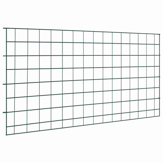 Vidaxl vijverhekken set 5 pcs groen 100 x 50 cm staal
