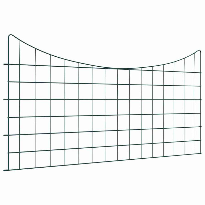 Load image into Gallery viewer, Vidaxl vijverhekken set 5 pcs groen 100 x 50 cm staal
