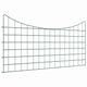 Vidaxl vijverhekken set 5 pcs groen 100 x 50 cm staal