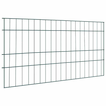 Vidaxl vijverhekken set 5 pcs groen 100 x 50 cm staal
