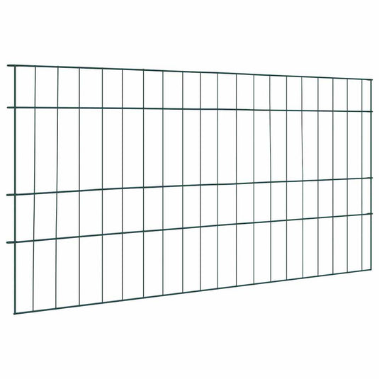 Vidaxl vijverhekken set 5 pcs groen 100 x 50 cm staal