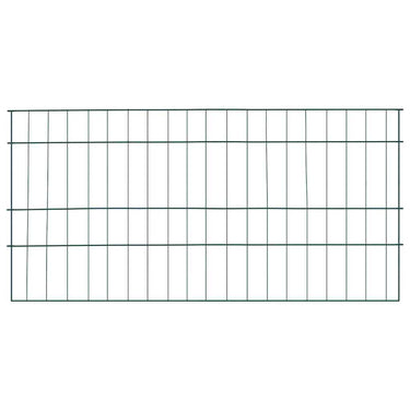 Vidaxl vijverhekken set 5 pcs groen 100 x 50 cm staal