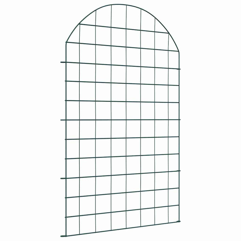 Load image into Gallery viewer, Vidaxl vijverhekken set 8 pcs groen 50 x 80 cm staal
