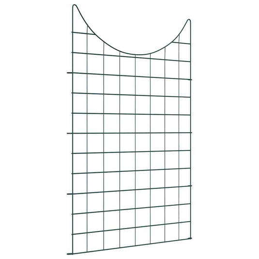 Vidaxl vijverhekken set 8 pcs groen 50 x 80 cm staal