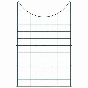 Vidaxl vijverhekken set 8 pcs groen 50 x 80 cm staal
