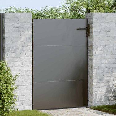Vidaxl tuinpoort met slot zwart 85 x 125 cm poedergecoat staal