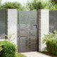 Vidaxl tuinpoort met slot zwart 110 x 180 cm gepoedercoat staal