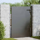 Vidaxl tuinpoort met slot zwart 110 x 155 cm gepoedercoat staal